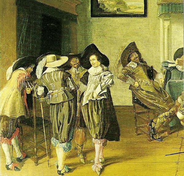 Dirck Hals meeting in an inn, c